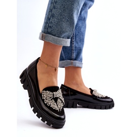 Mocasini patentati dama Laura Messi 2785 Black negru 3