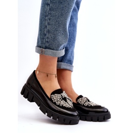 Mocasini patentati dama Laura Messi 2785 Black negru 1