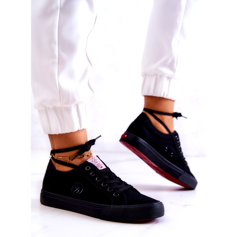Cross Jeans Material Material Sneakers Cross Jj2R4049c Negru 2