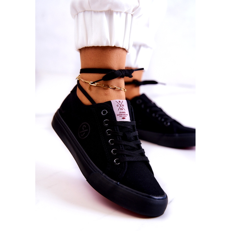 Cross Jeans Material Material Sneakers Cross Jj2R4049c Negru 1
