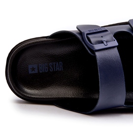 Flip-flops pentru bărbați ușoare cu catarame Big Star NN174593 bleumarin albastru 2