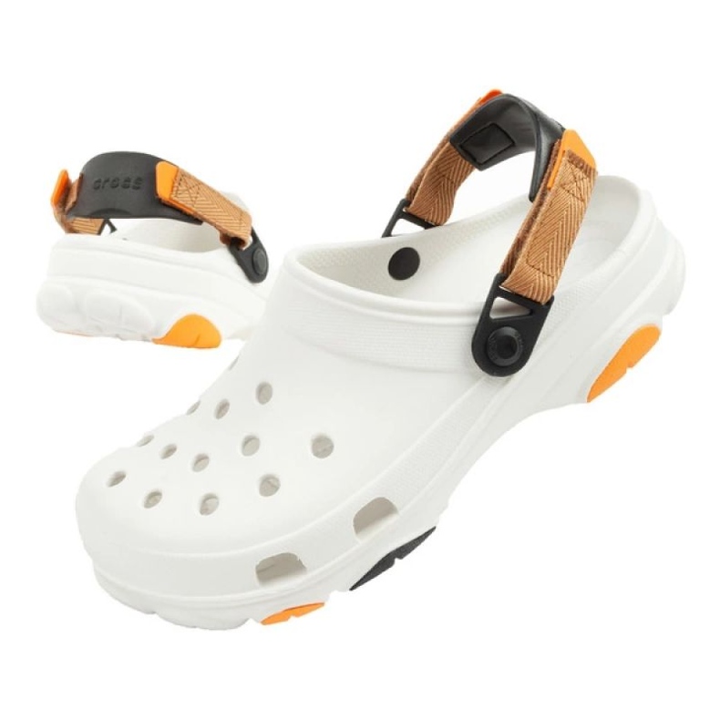 Slapi Crocs Classic 206340-94S, albe 1