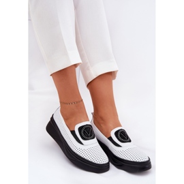 Pantouri de piele deschise pentru femei pe platformă și Vinceza 79522 White White White alb 2 Pantouri de piele deschise pentru femei pe platformă și Vinceza 79522 White White White alb 2