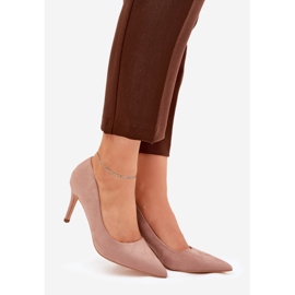 Eco Heels Suede Kaki bej 1