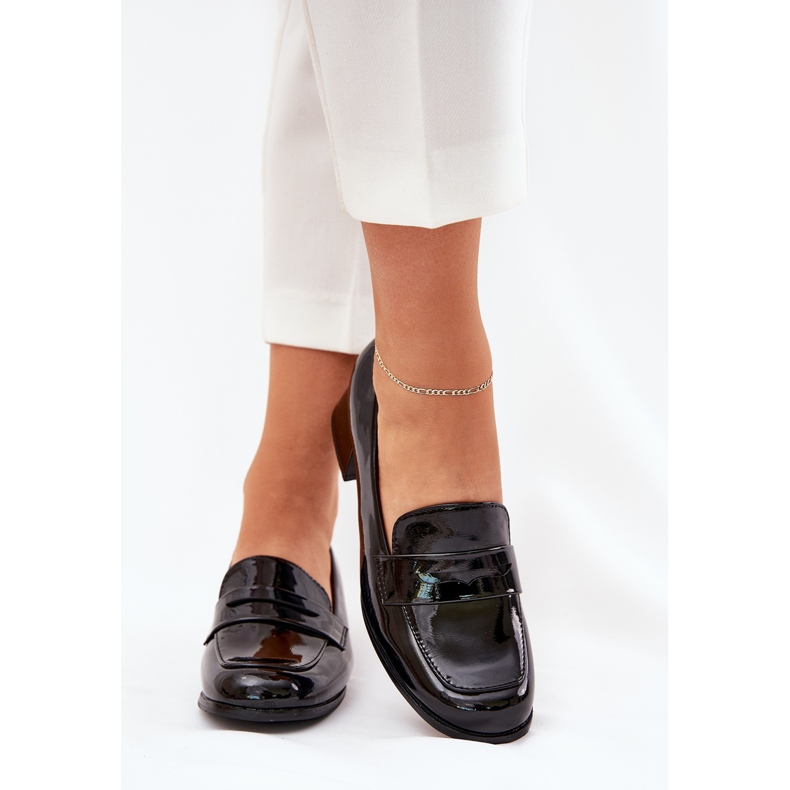 Pompe negre cu degete joase negru 2