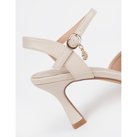 Goodin Pompe bej ușoare cu călcâi deschis 1 Goodin Pompe bej ușoare cu călcâi deschis 1