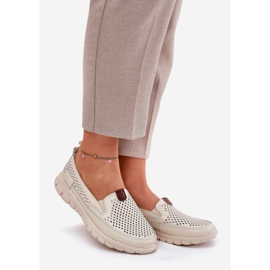 Openwork Vinceza 95336 Balerine naturale bej 1