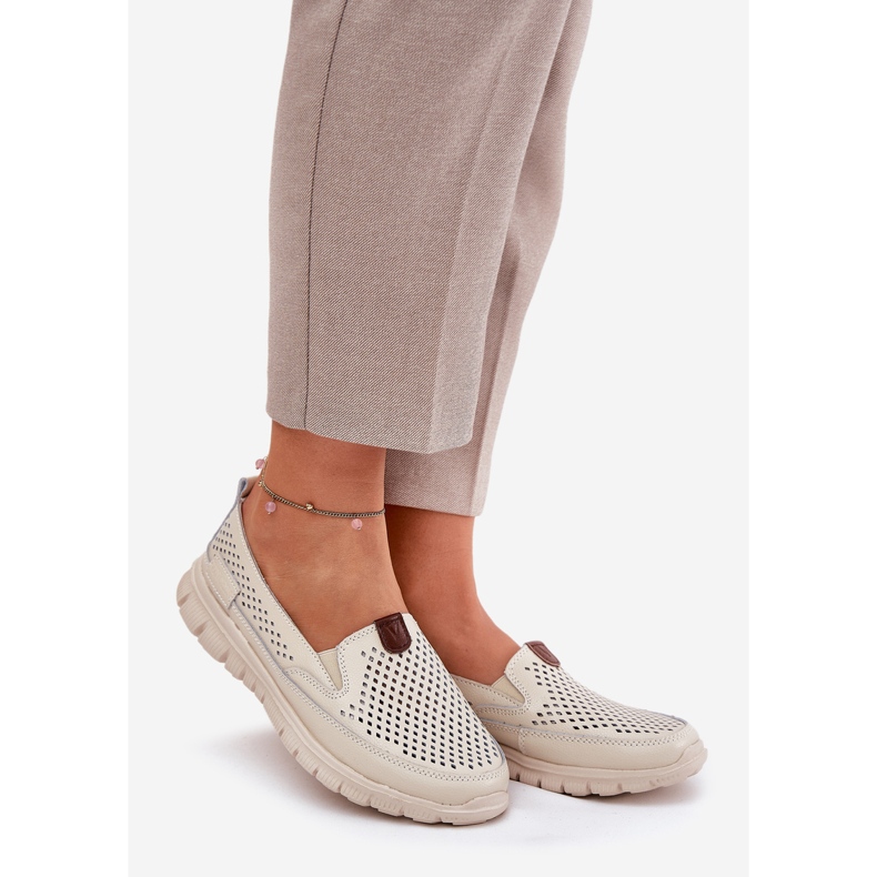 Openwork Vinceza 95336 Balerine naturale bej 1