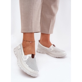 Openwork Vinceza 95336 Balerine naturale alb 2