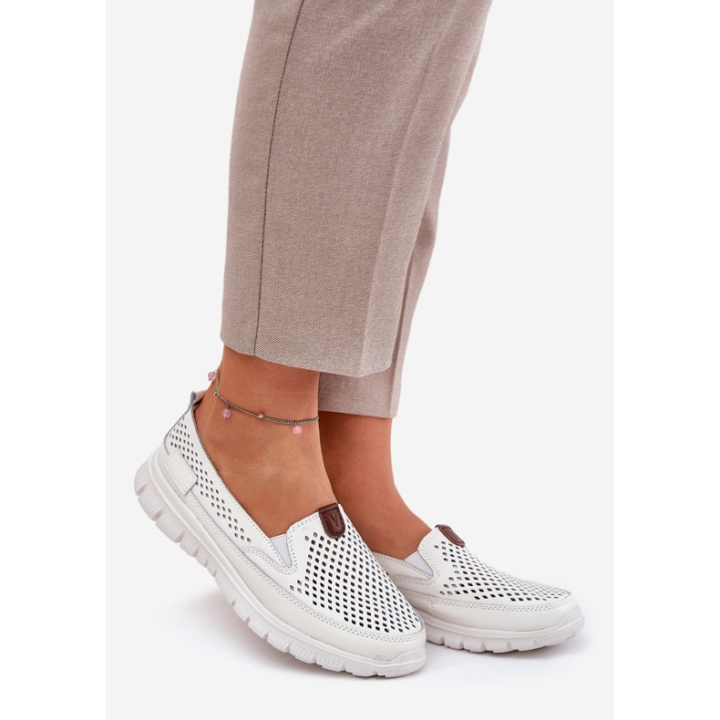 Openwork Vinceza 95336 Balerine naturale alb 1