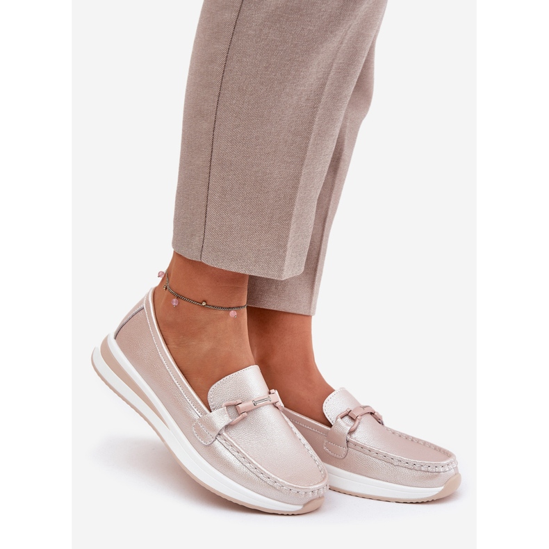 S.Barski Plăceri din piele pentru femei S. Barski GR51-598 Pearl Pink roz 1