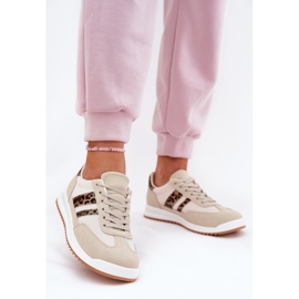 Evento Adidași pentru femei cu eco leopard bej 2