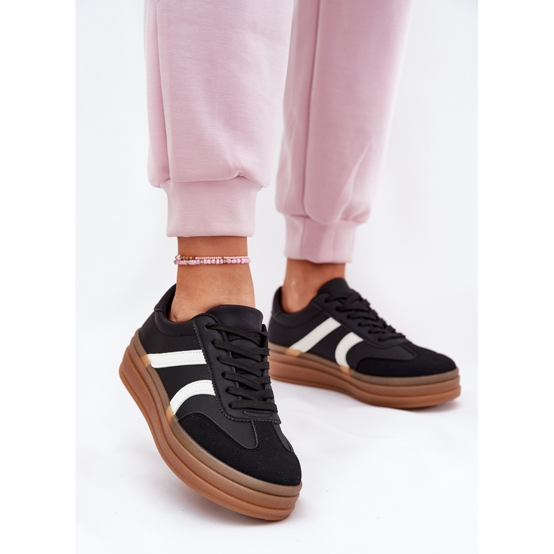 Evento Pantofi de damă cu platformă negru 2