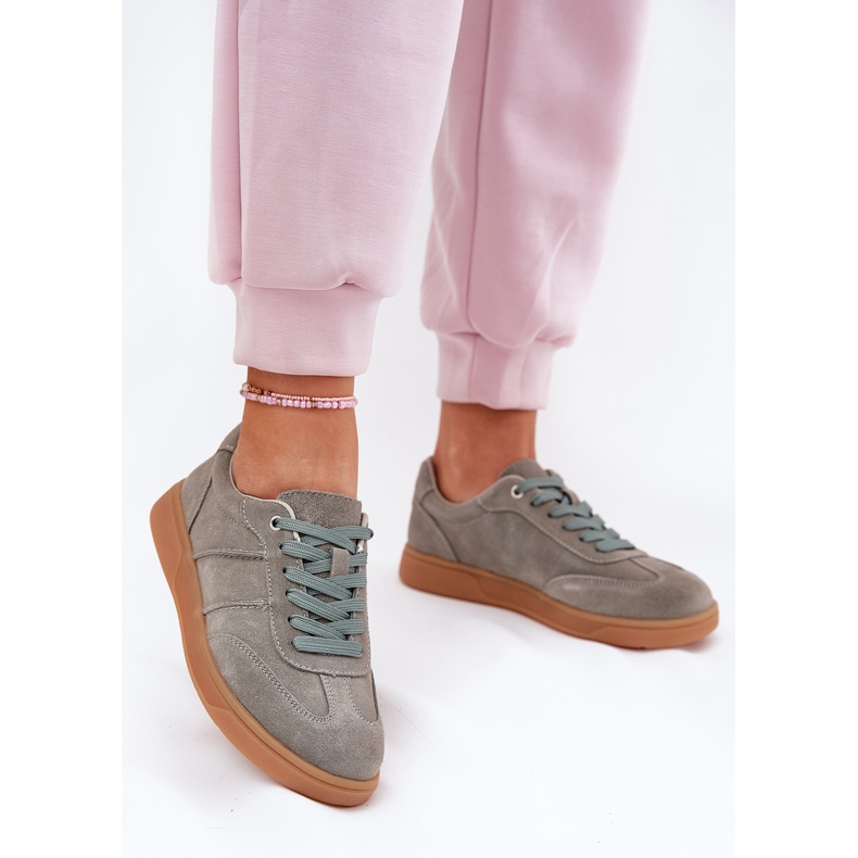 Evento Suede Adidași scăzute Green Paliana pentru femei verde 2