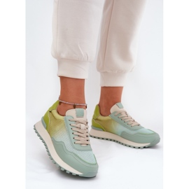 Pantofi sport din piele cu Vinceza 66775 Mesh pentru femei verde 2 Pantofi sport din piele cu Vinceza 66775 Mesh pentru femei verde 2