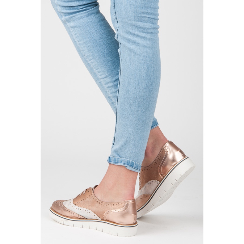 Kylie Pantofi roz cu șireturi 1