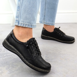 Pantofi pentru femei confortabil unisoft negru 9018 5
