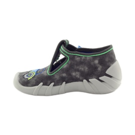 Papuci baieti Befado 110p316 tractor albastru gri verde 2