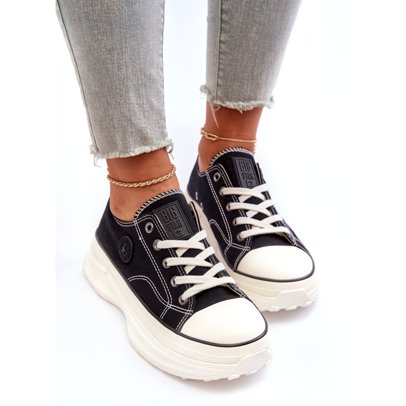 Adidași pentru femei pe masivul Sole Big Star NN274125 Negru 3