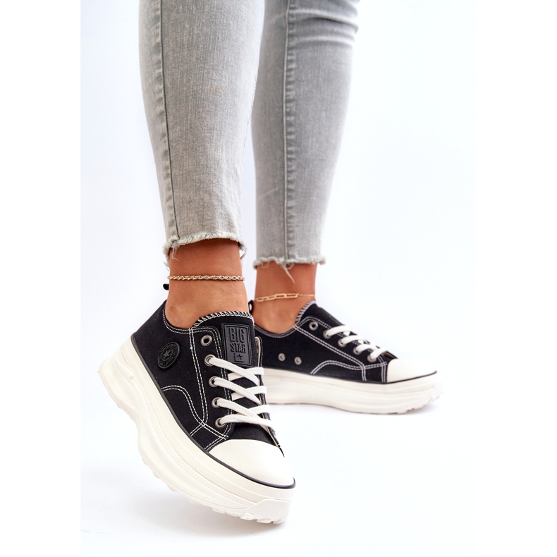 Adidași pentru femei pe masivul Sole Big Star NN274125 Negru 2