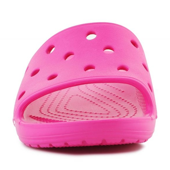Openwork pentru femei Flip Flops Crocs Classic Slide 206121-6ub roz 1