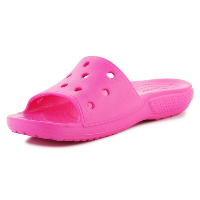 Openwork pentru femei Flip Flops Crocs Classic Slide 206121-6ub roz 2