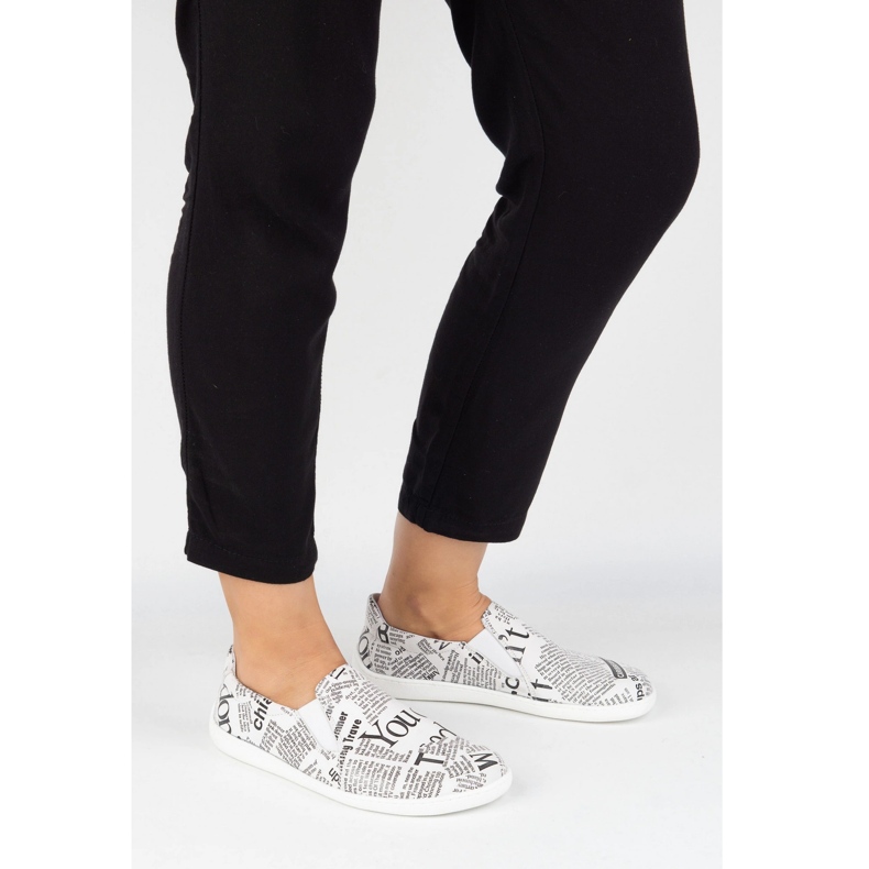 Pollonus Femei din piele desculță alb 1