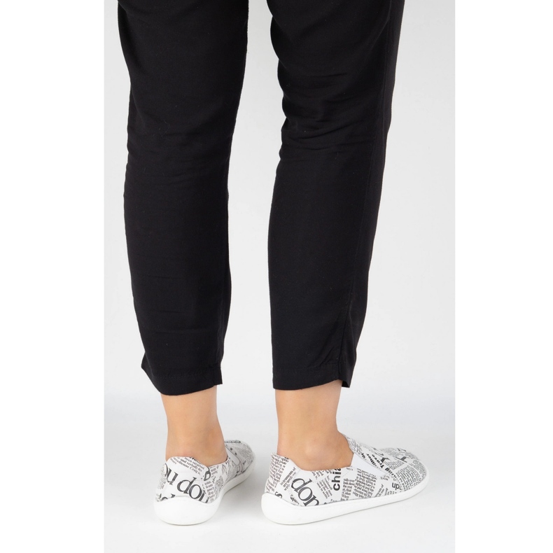 Pollonus Femei din piele desculță alb 2