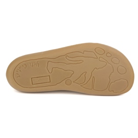 Puncte pentru femei din piele desculță Pollonus 5-1288-024 Vanilla Verona/Perforație bej 1