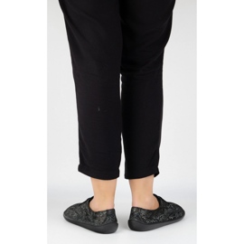 Pollonus din piele feminină 5-1288-028 Furtun negru 2