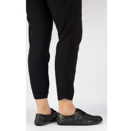 Pollonus din piele feminină 5-1288-028 Furtun negru 1