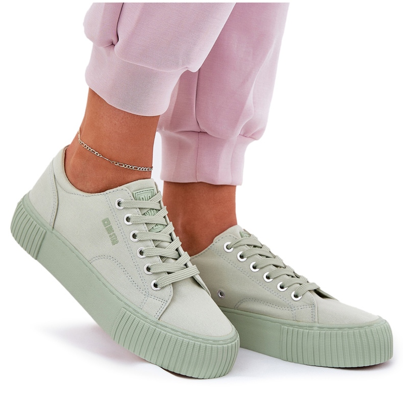 Adidaje materiale pentru femei Big Star RR274408 Stare verde 3
