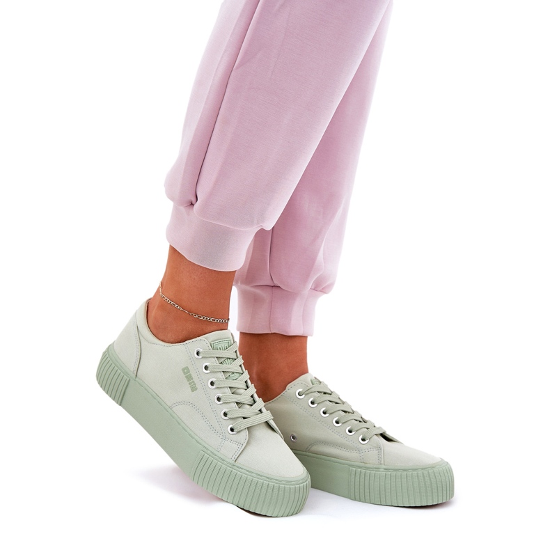 Adidaje materiale pentru femei Big Star RR274408 Stare verde 1