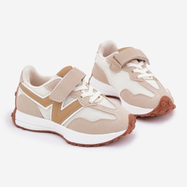 Adidași cu velcro pentru copii, bej 1 Adidași cu velcro pentru copii, bej 1