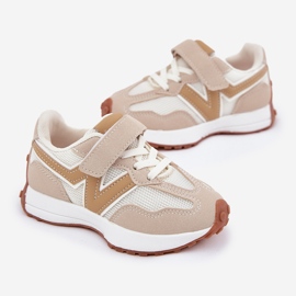 Adidași cu velcro pentru copii, bej 2