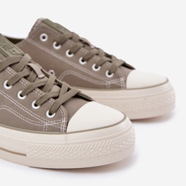 Adidași pentru bărbați pe platforma Big Star RR174325 verde 2