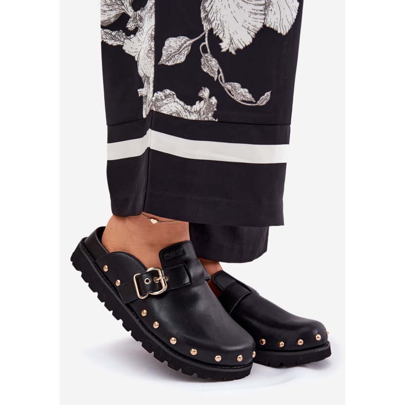 Flip din piele -Flops Blops Women pe Big Star RR274A378 Platforma neagră negru 1