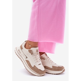 Adidași pentru femei Big Star RR274A216 Hi-Polish Beige System bej 1