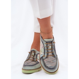 Pantofi pentru femei pentru femei modelate maciejka 06784-09 verde 3