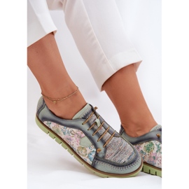 Pantofi pentru femei pentru femei modelate maciejka 06784-09 verde 7