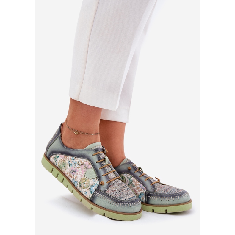 Pantofi pentru femei pentru femei modelate maciejka 06784-09 verde 1