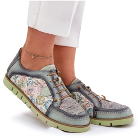 Pantofi pentru femei pentru femei modelate maciejka 06784-09 verde 9
