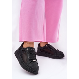 Adidași decorați pe platforma neagră GOE NN2N4021 negru 2