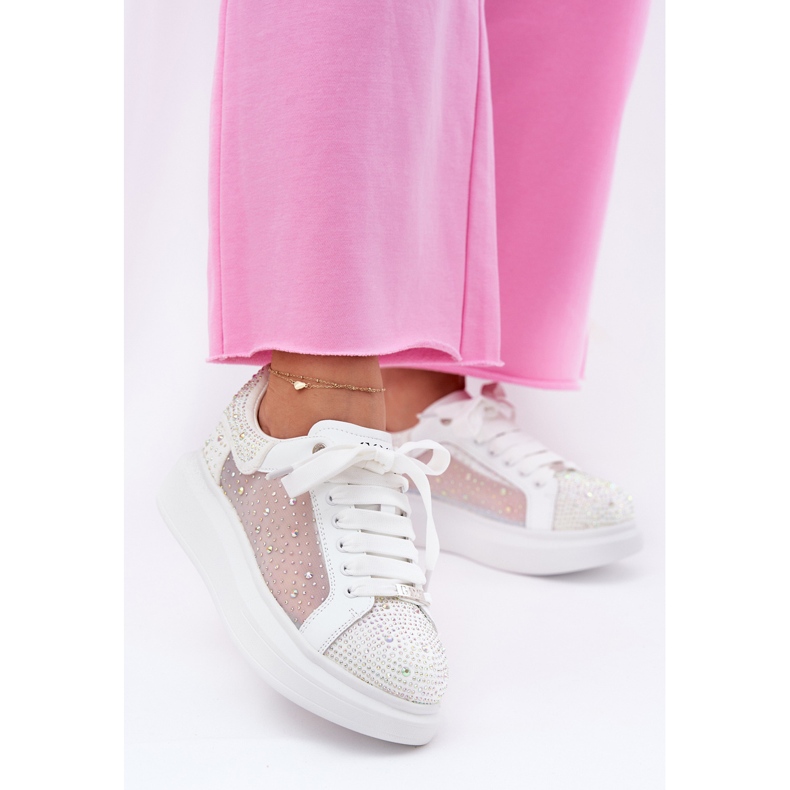 Adidași decorați pe platforma albă GOE RR2N4003 2