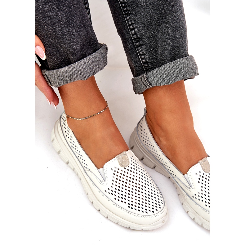 Evento Plăcile deschise din piele deschisă 24pb18-6870 Alb 4