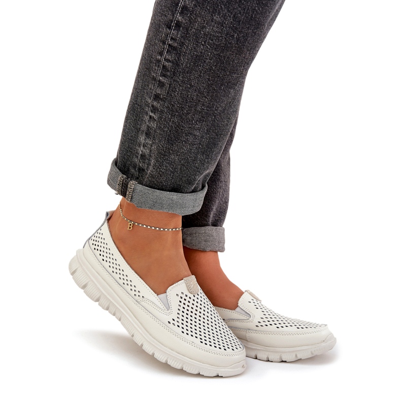 Evento Plăcile deschise din piele deschisă 24pb18-6870 Alb 1