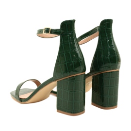 Sandale de șarpe pentru femei Model verde 9