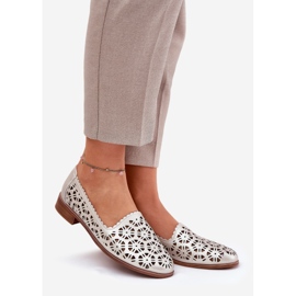 S.Barski Piele OpenWork Moccasins S. Barski LR51-646 PLN de aur 1