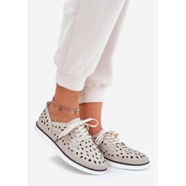 S.Barski Încălțăminte din piele pentru femei S. Barski LR51-610 Beige bej 1