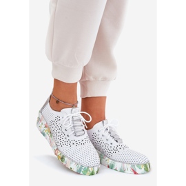 Încălțăminte din piele pentru femei pentru Artiker 56C1799 Alb și argintiu 1